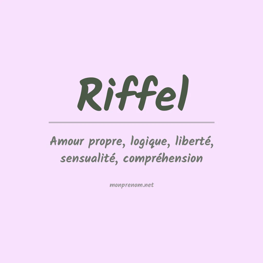 Prénom Riffel