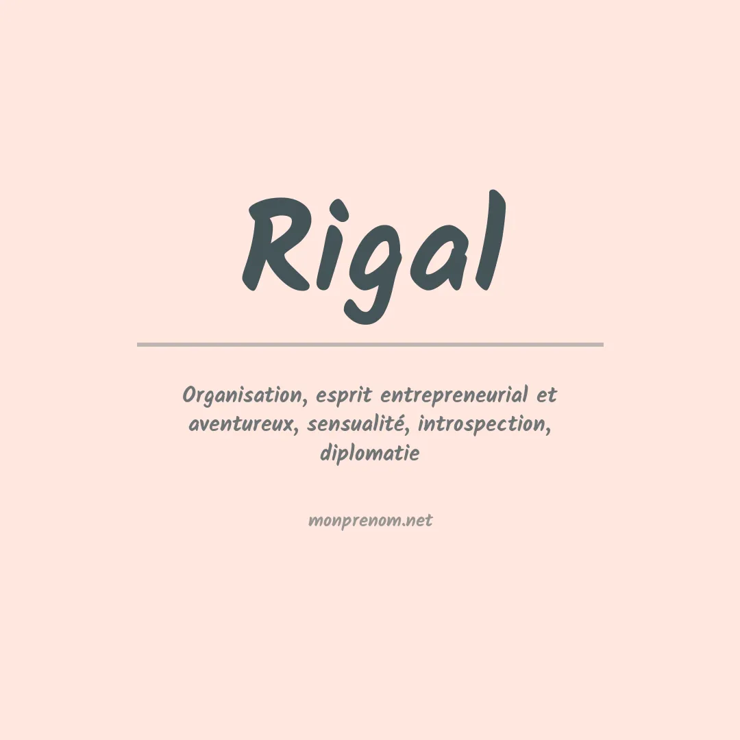 Prénom Rigal