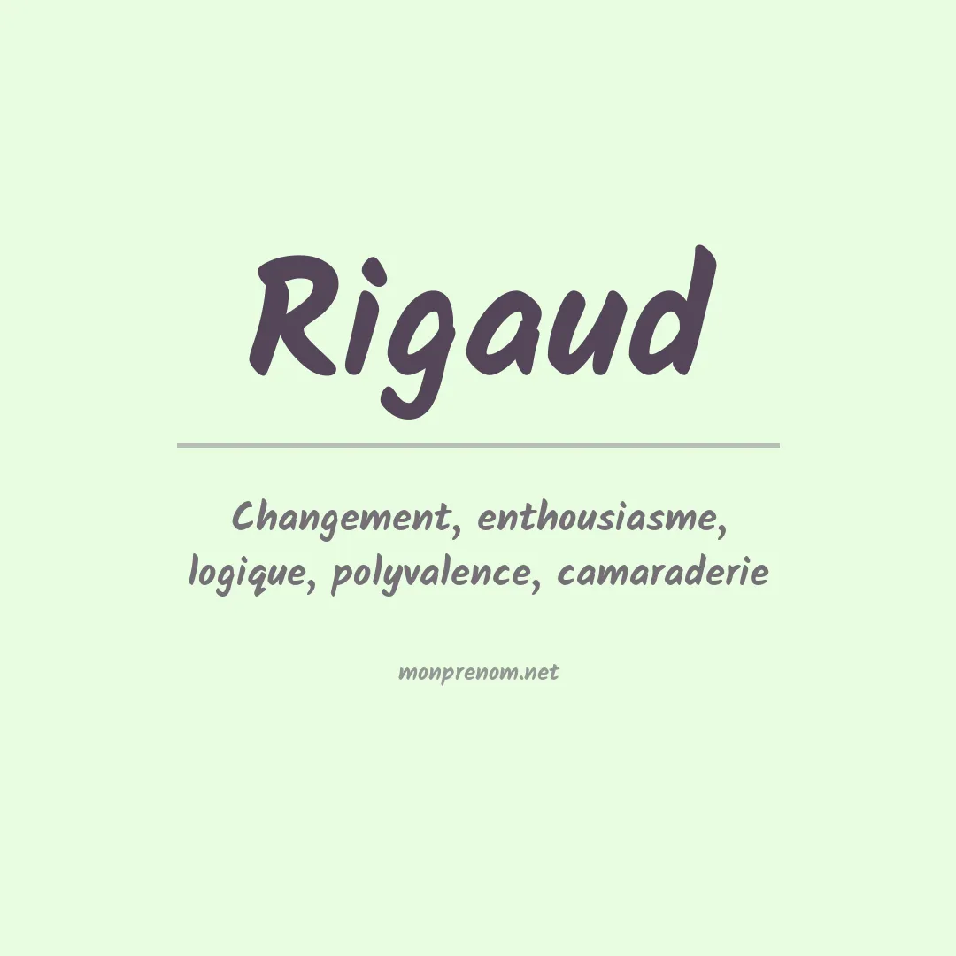 Prénom Rigaud