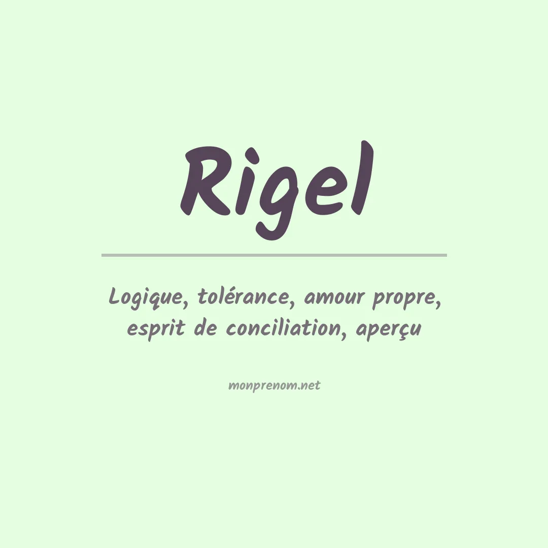 Prénom Rigel