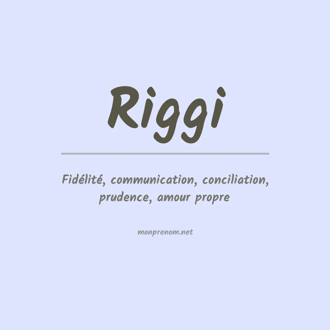 Prénom Riggi