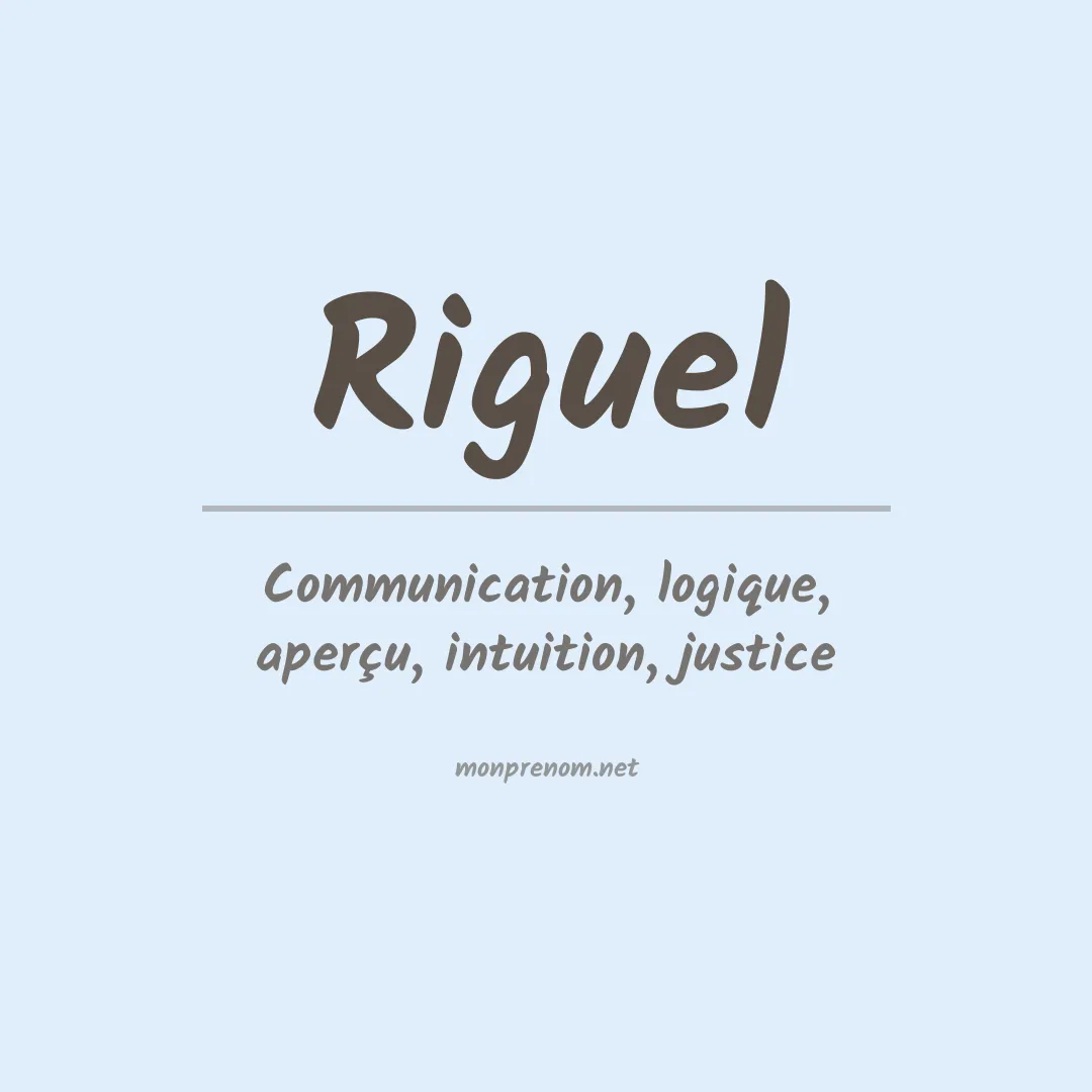 Prénom Riguel