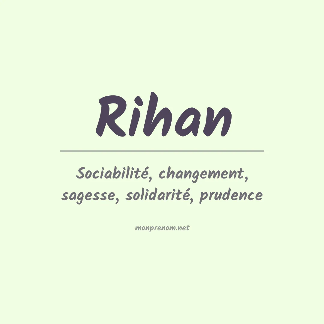Prénom Rihan