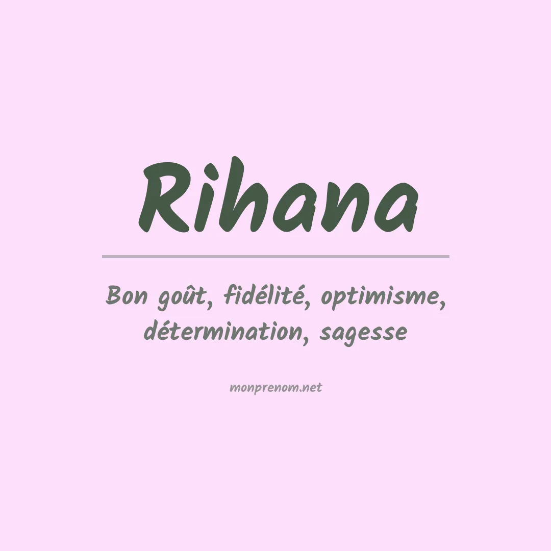 Prénom Rihana