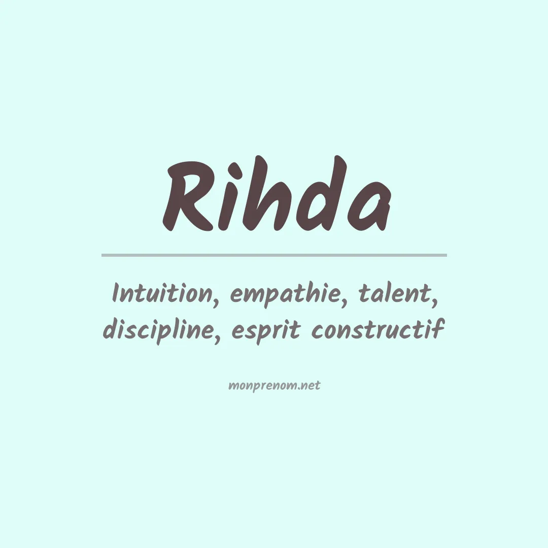 Prénom Rihda