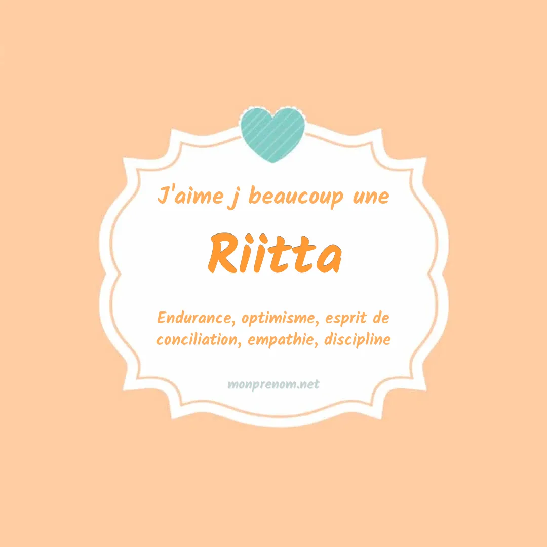 J'aime beaucoup Riitta