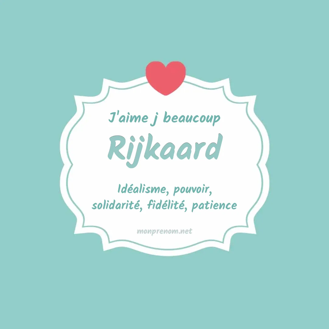 J'aime beaucoup Rijkaard
