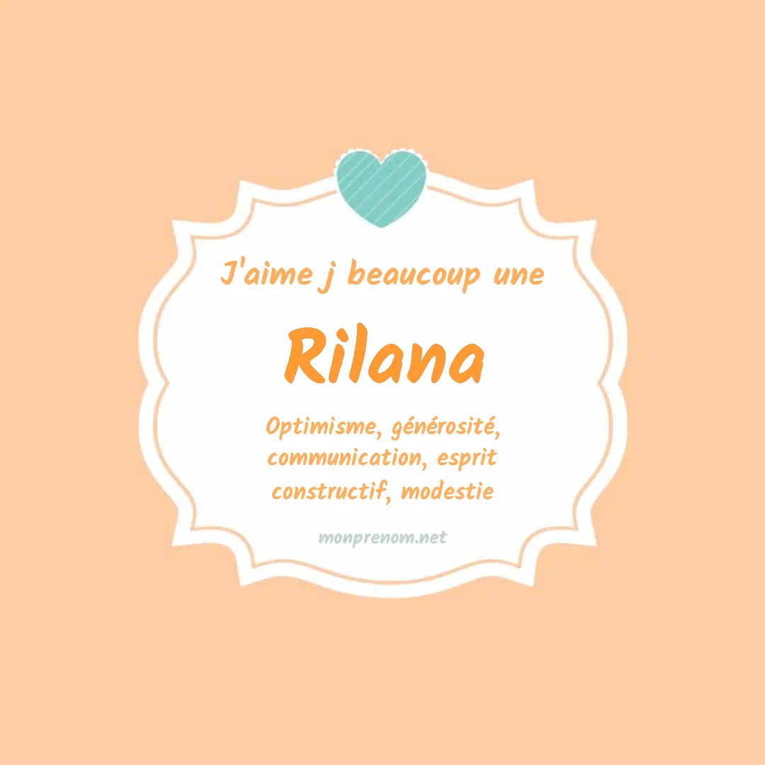 J'aime beaucoup Rilana