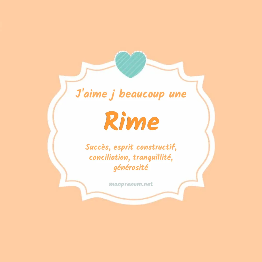J'aime beaucoup Rime