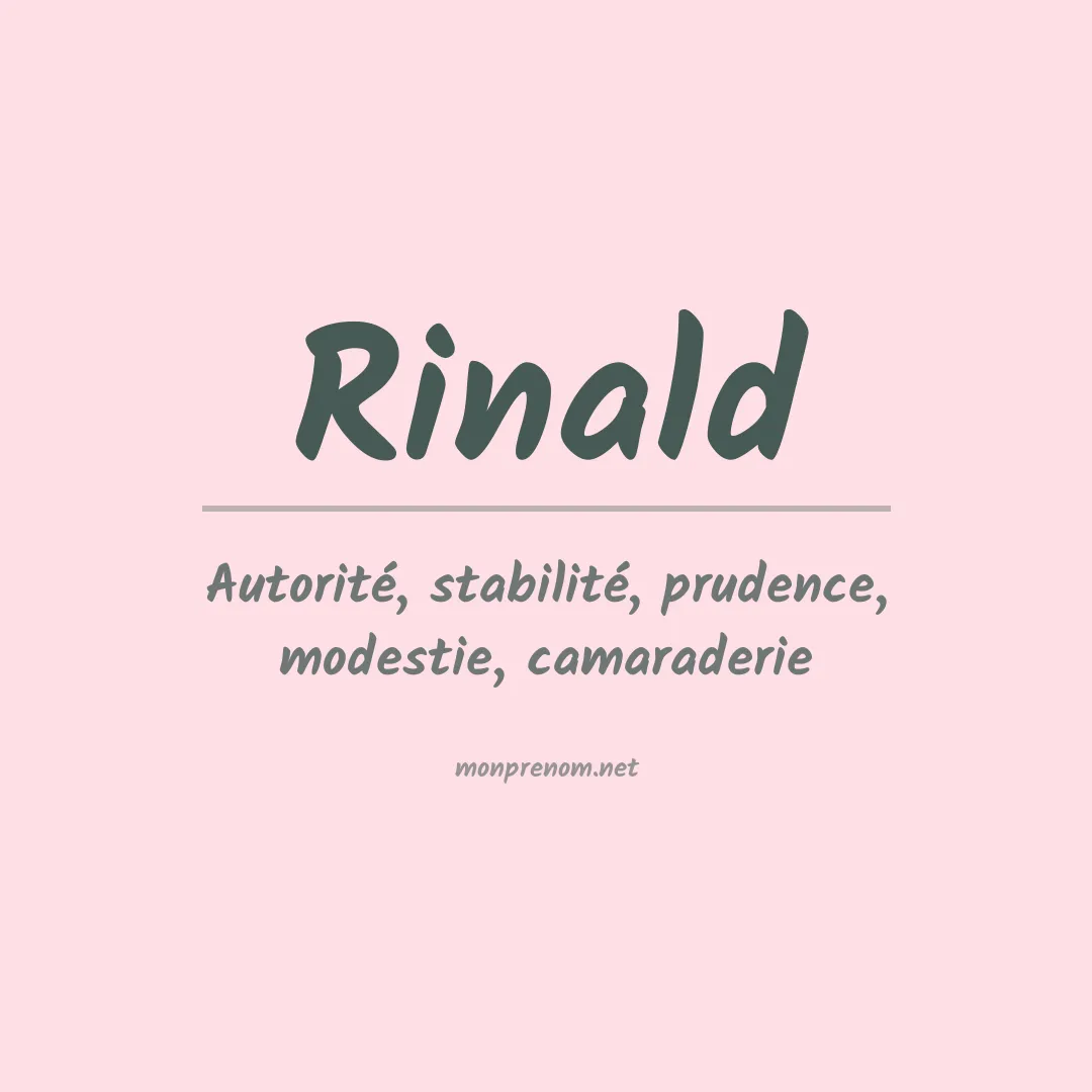 Prénom Rinald