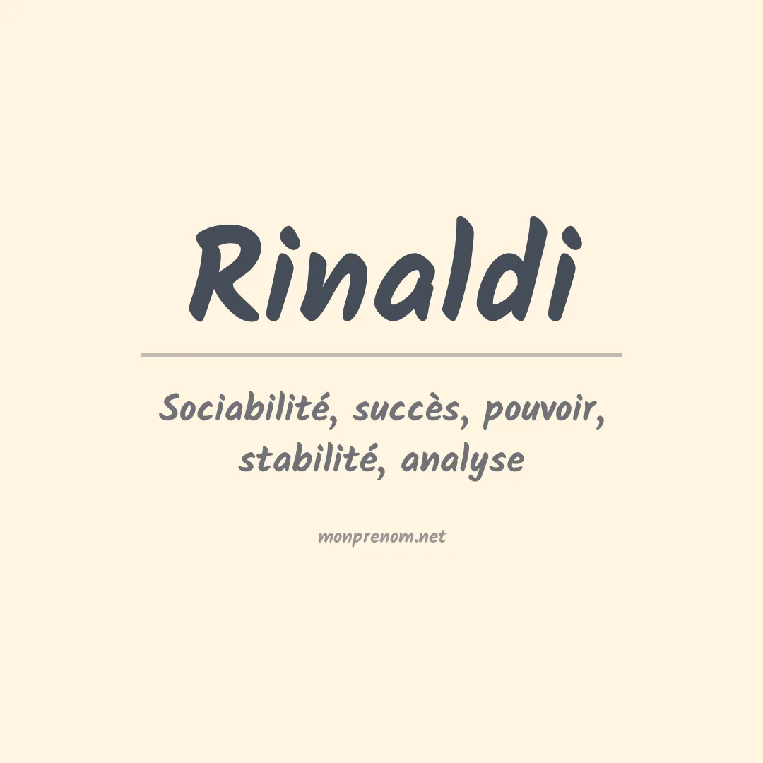 Prénom Rinaldi
