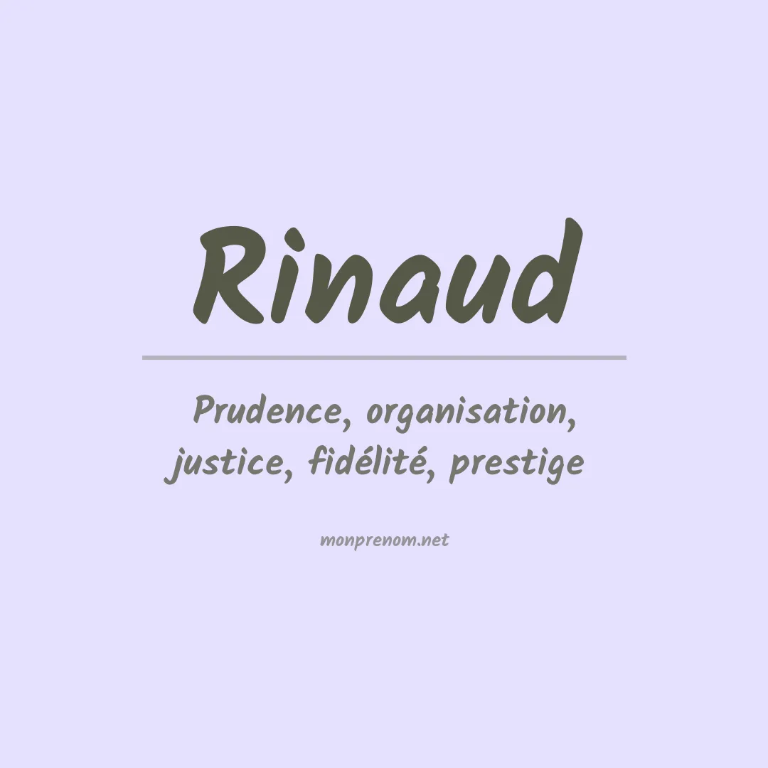 Signification du prénom Rinaud