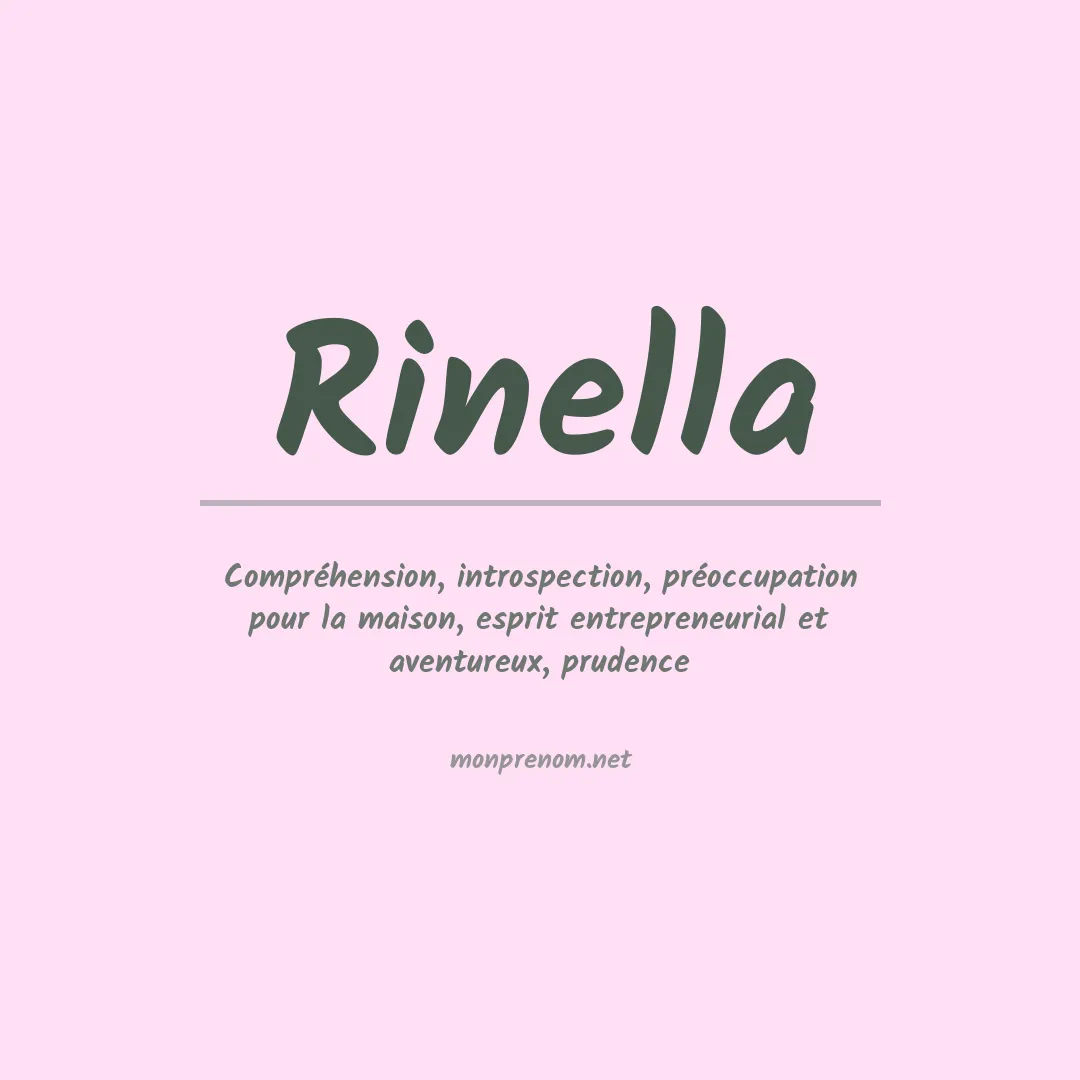 Prénom Rinella