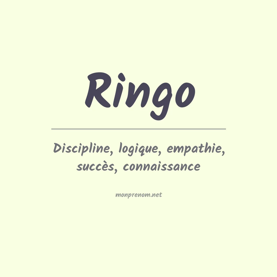 Prénom Ringo