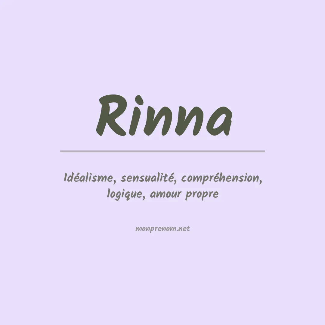 Prénom Rinna