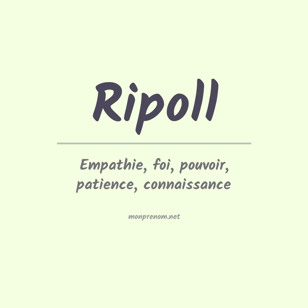 Prénom Ripoll