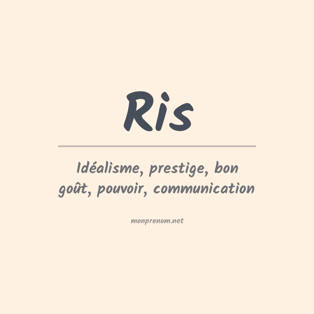 Prénom Ris