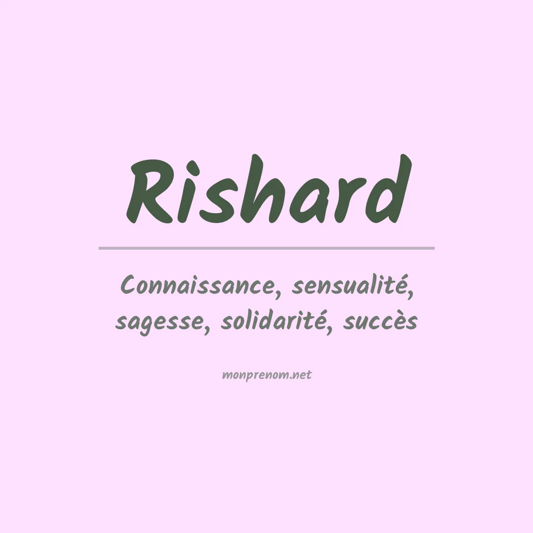 Prénom Rishard