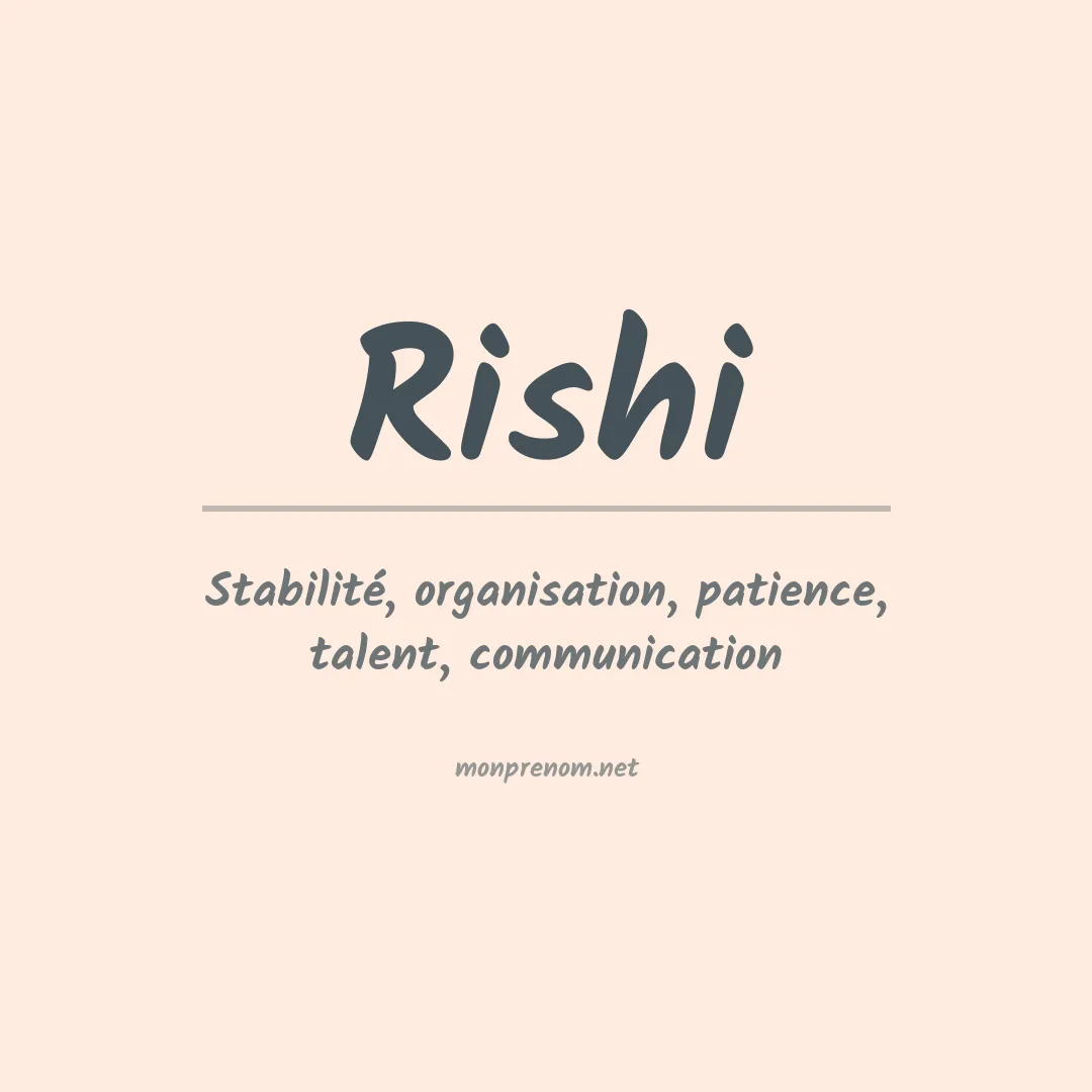 Prénom Rishi