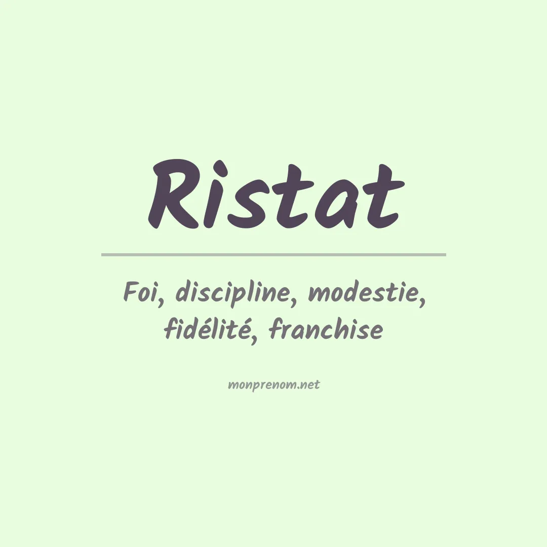Prénom Ristat