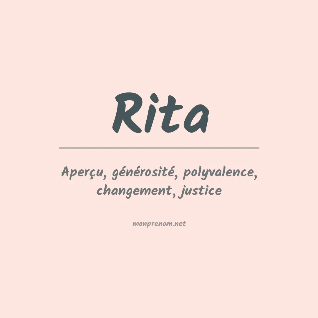 Prénom Rita