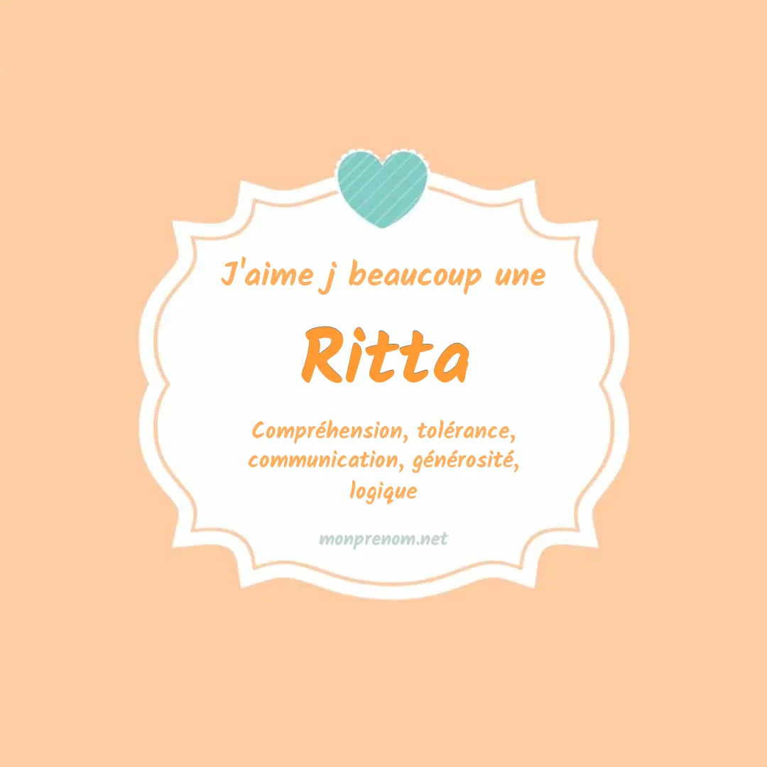 J'aime beaucoup Ritta