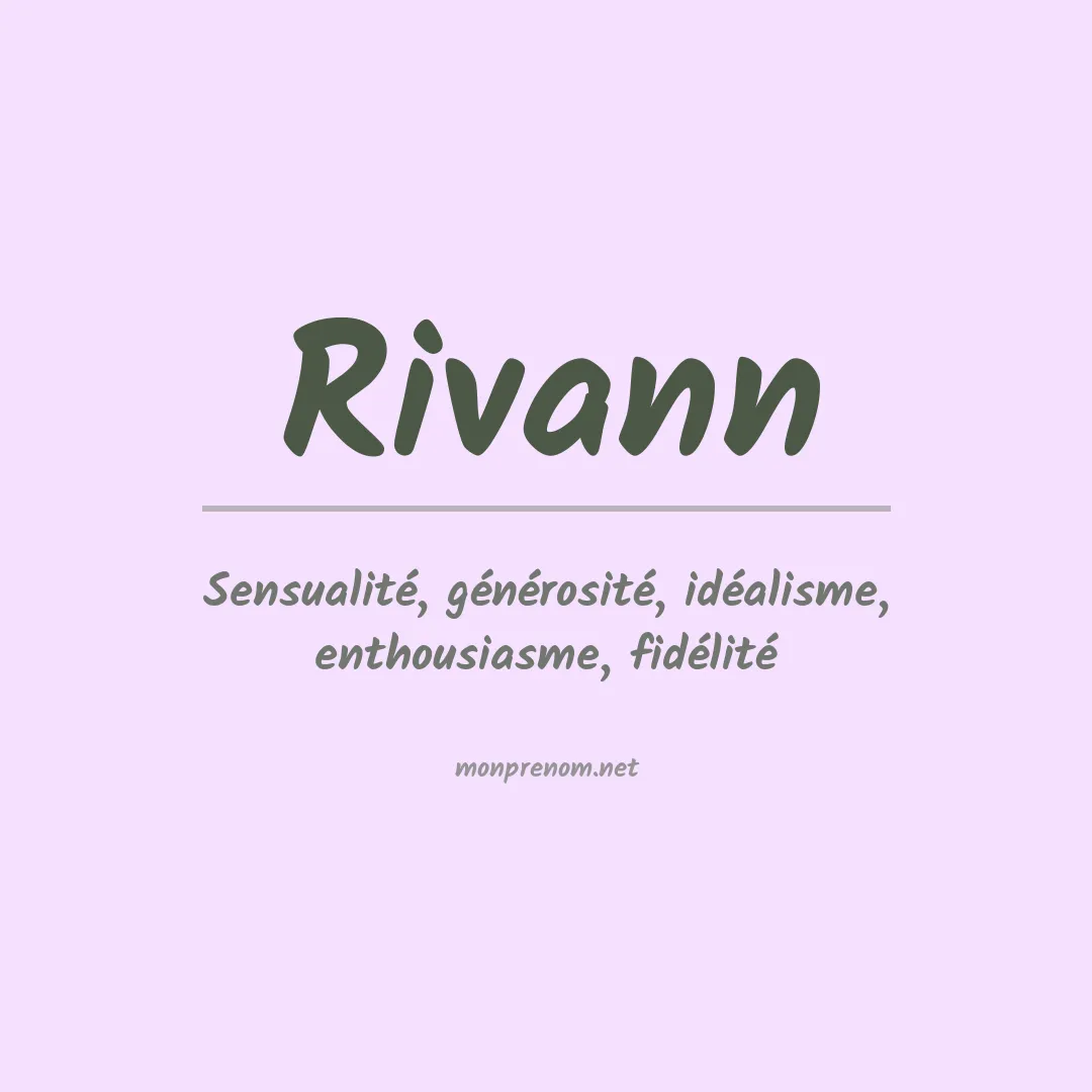 Signification du prénom Rivann