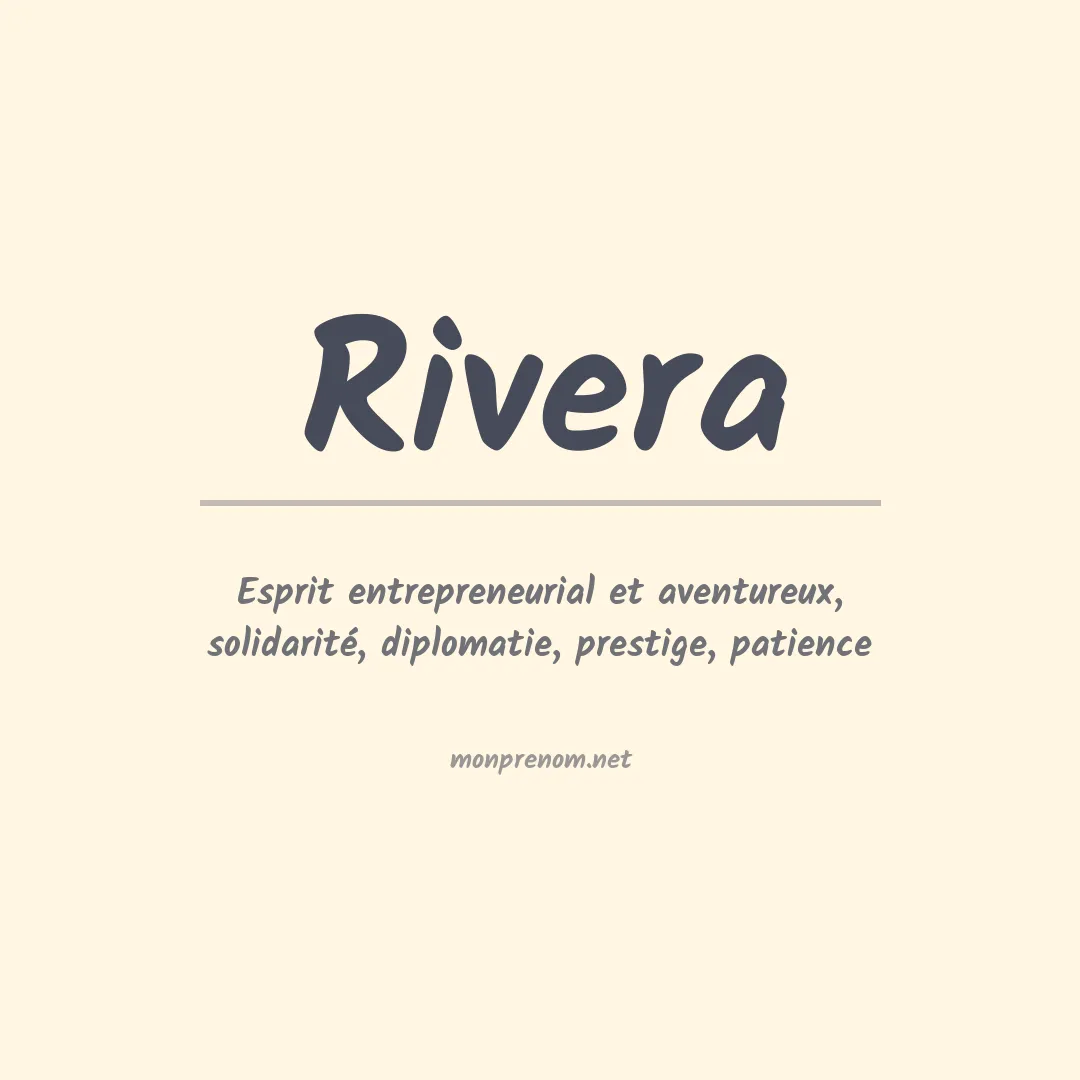 Prénom Rivera