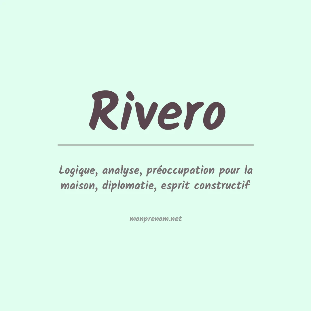 Prénom Rivero