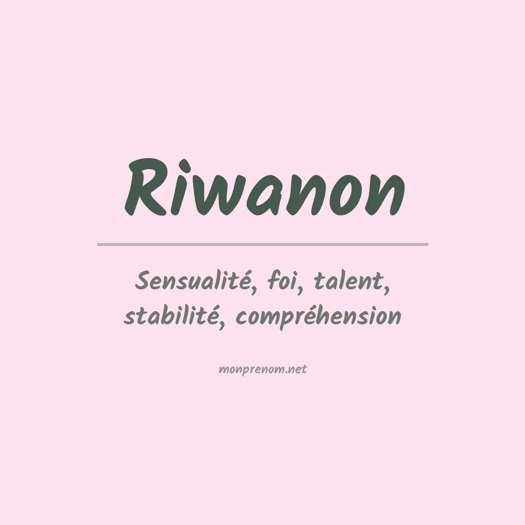 Prénom Riwanon
