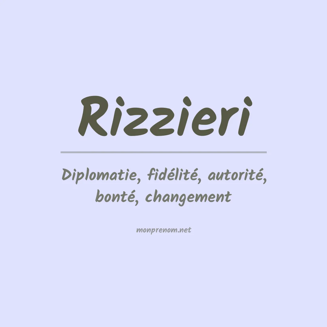 Prénom Rizzieri