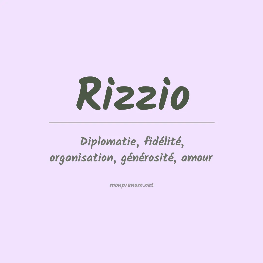 Prénom Rizzio