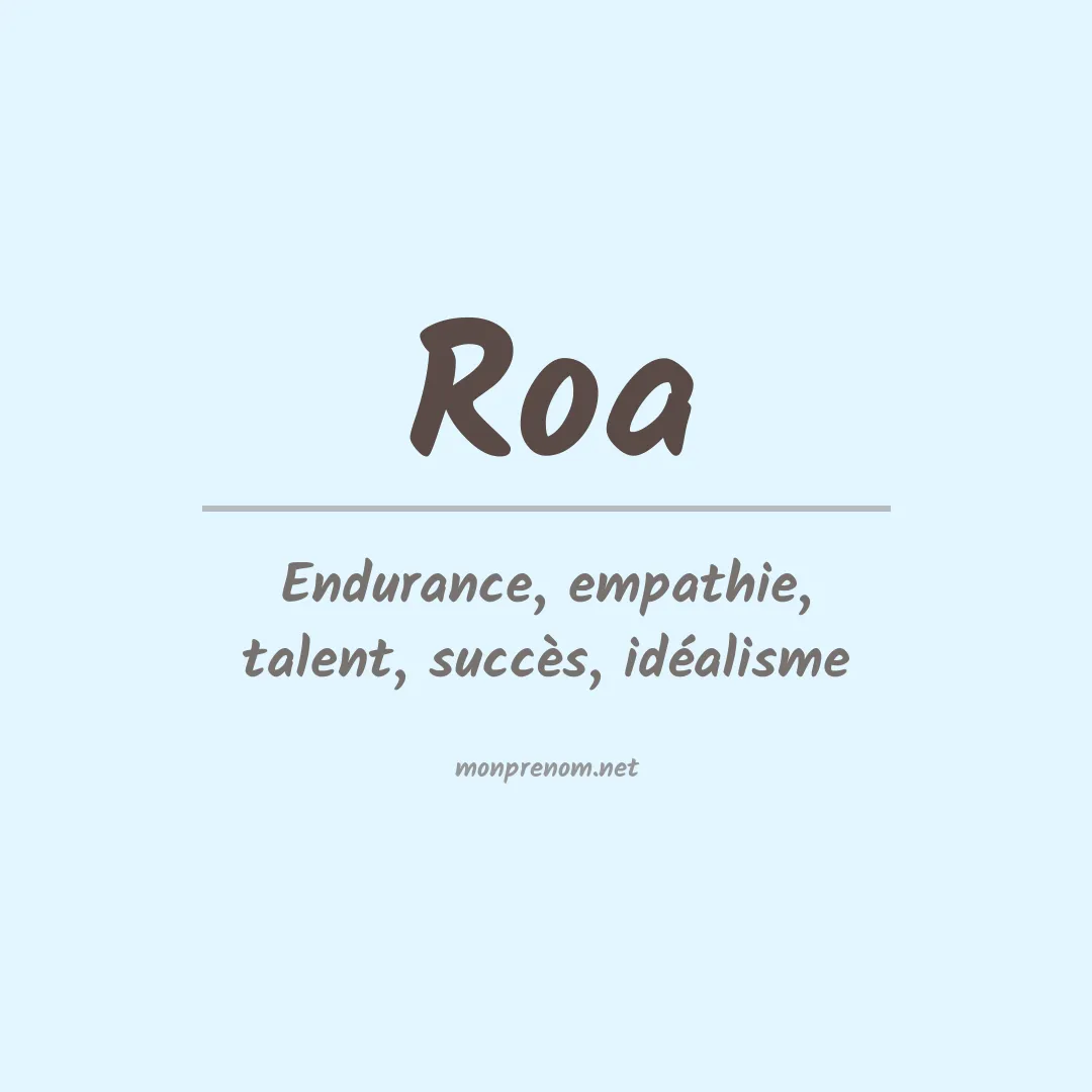 Prénom Roa
