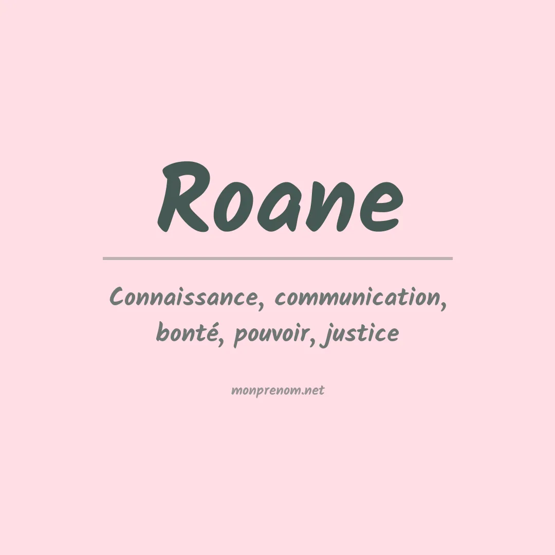 Prénom Roane