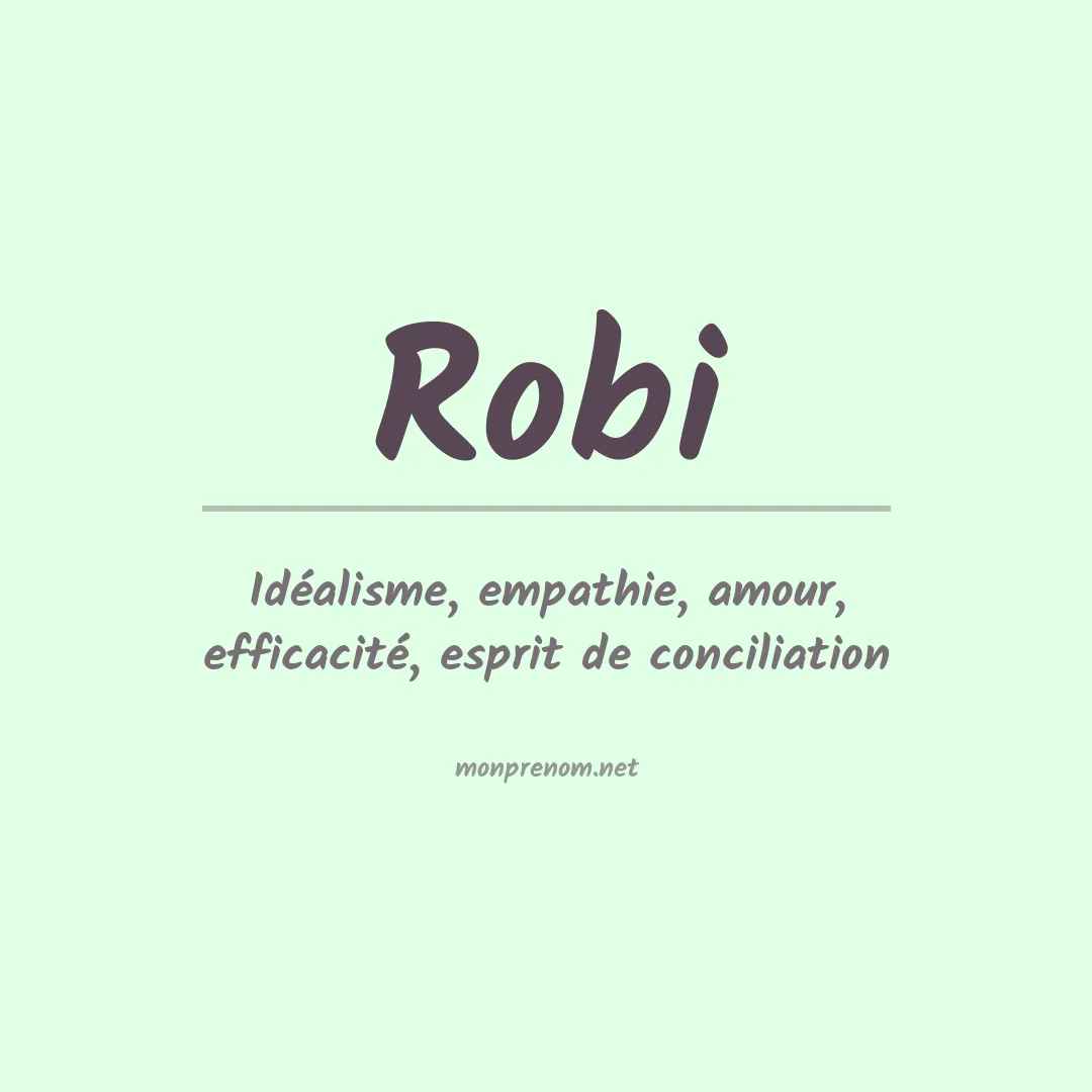 Prénom Robi