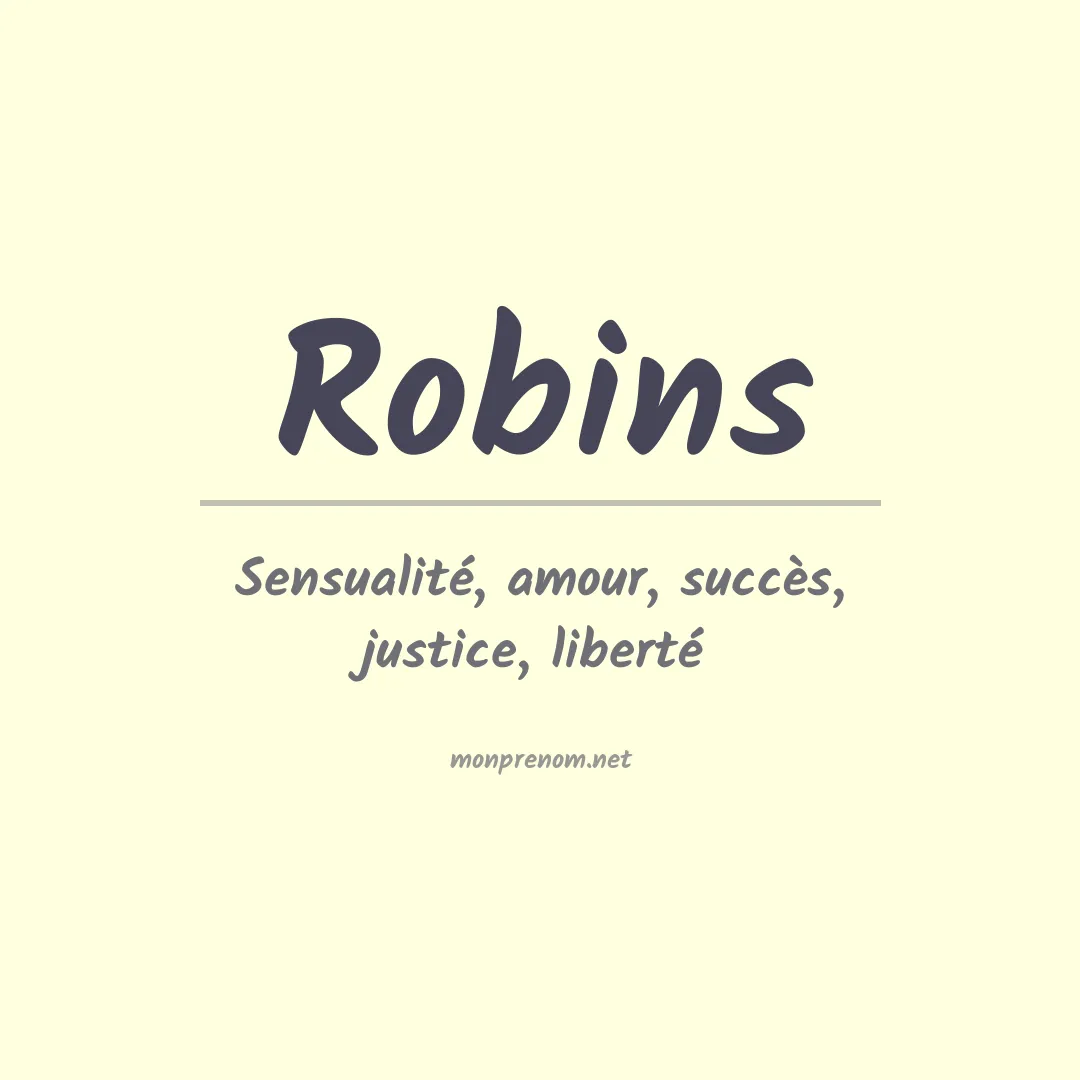 Prénom Robins