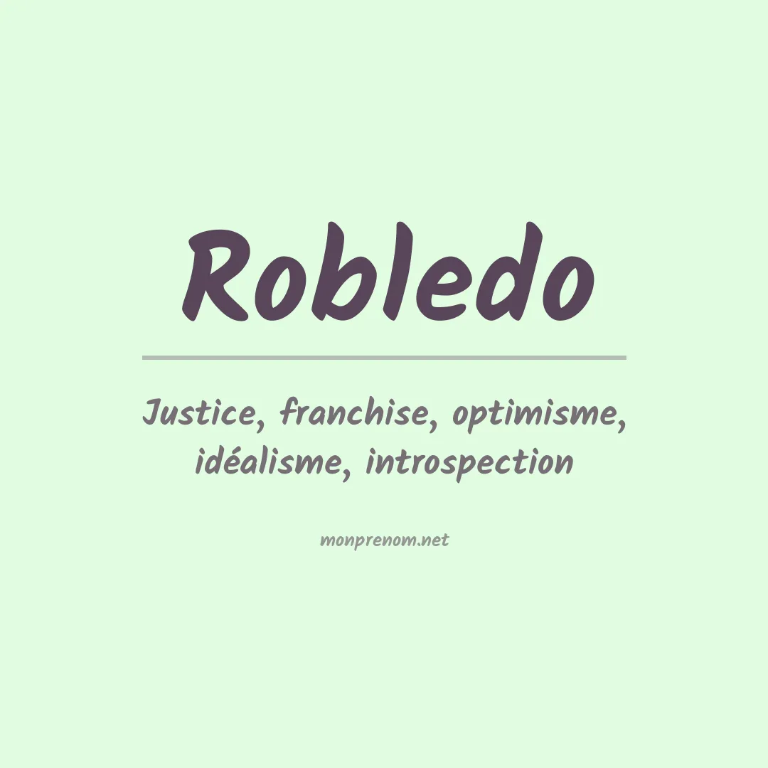 Prénom Robledo