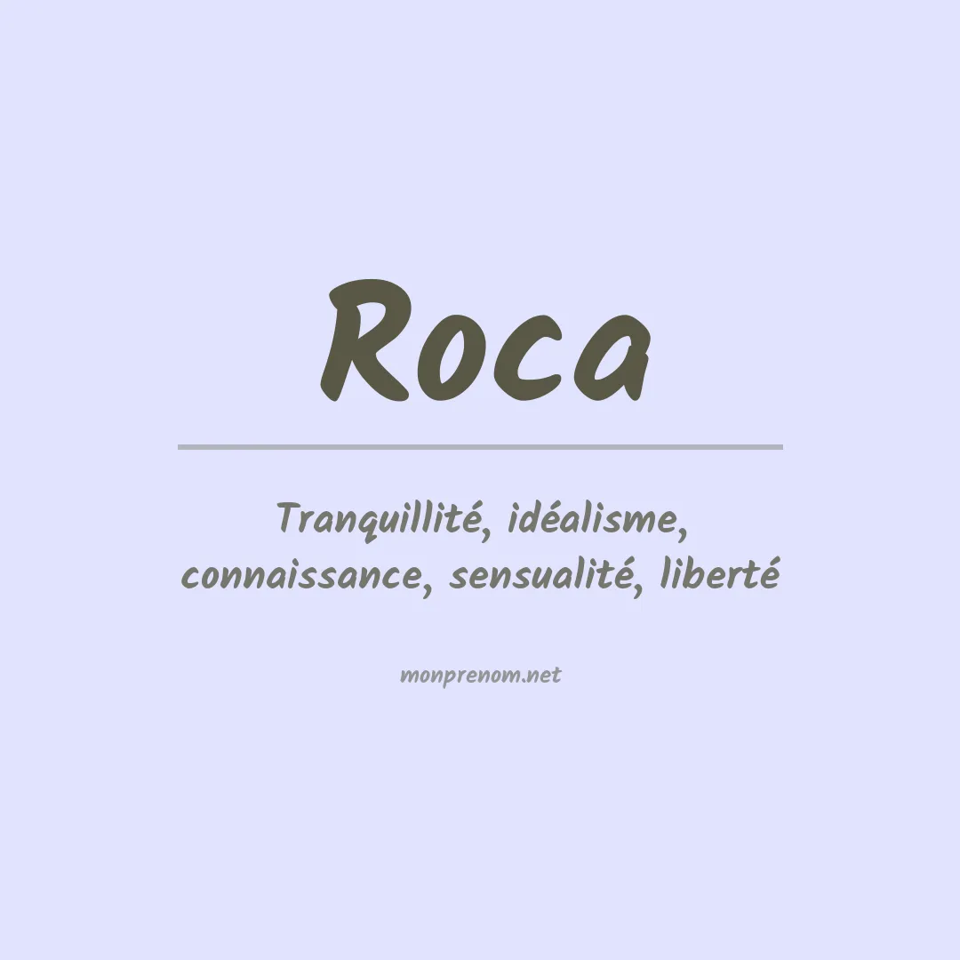 Prénom Roca