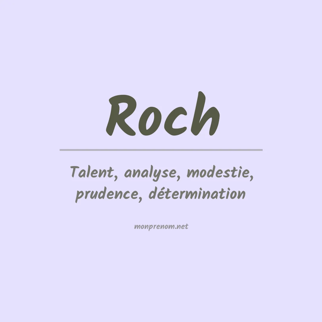 Prénom Roch