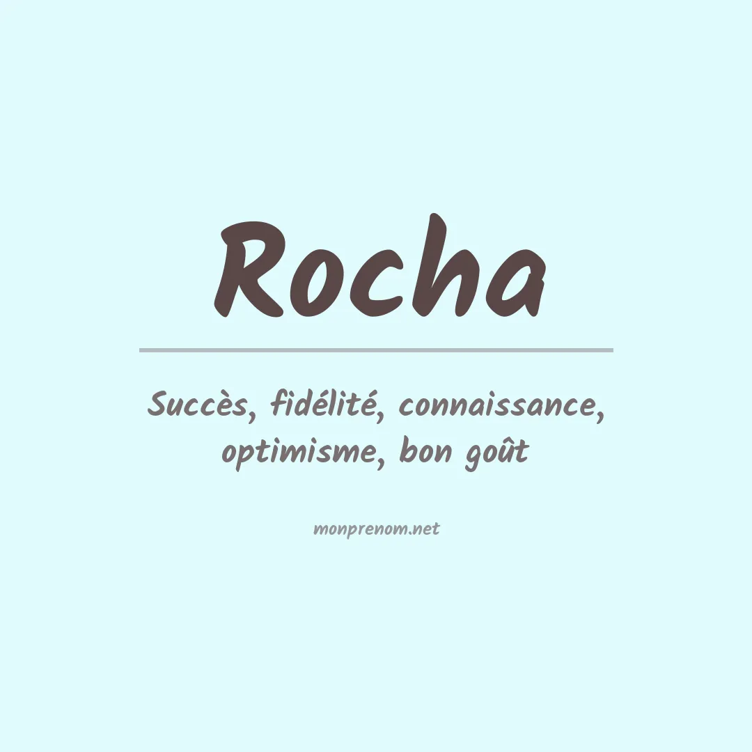 Prénom Rocha