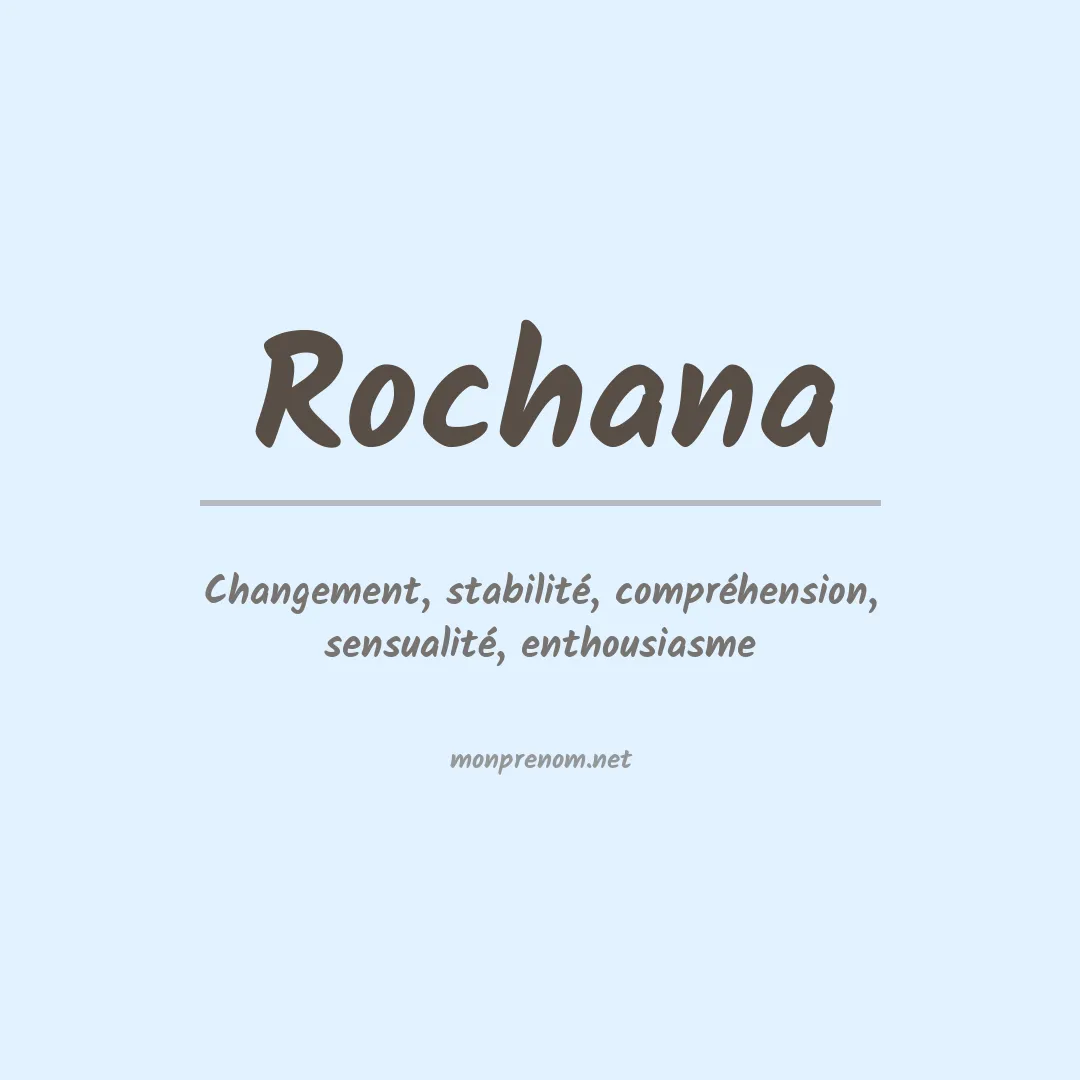 Prénom Rochana