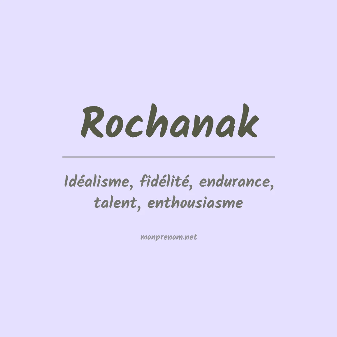 Prénom Rochanak