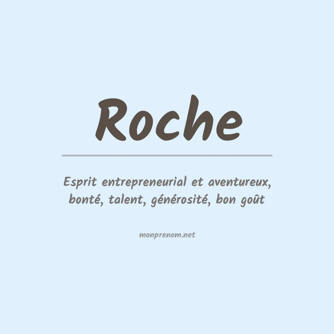 Prénom Roche