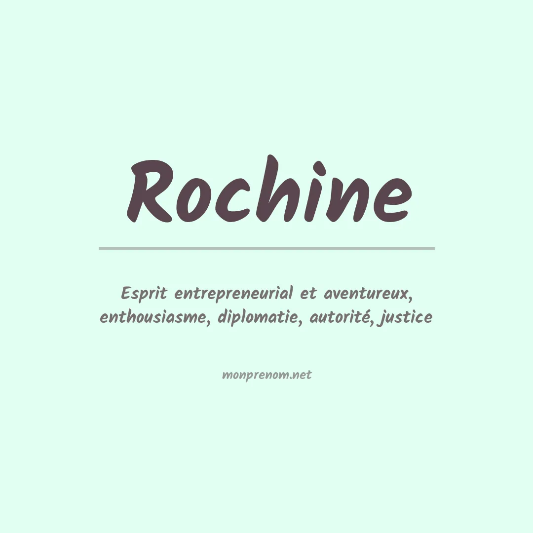 Prénom Rochine