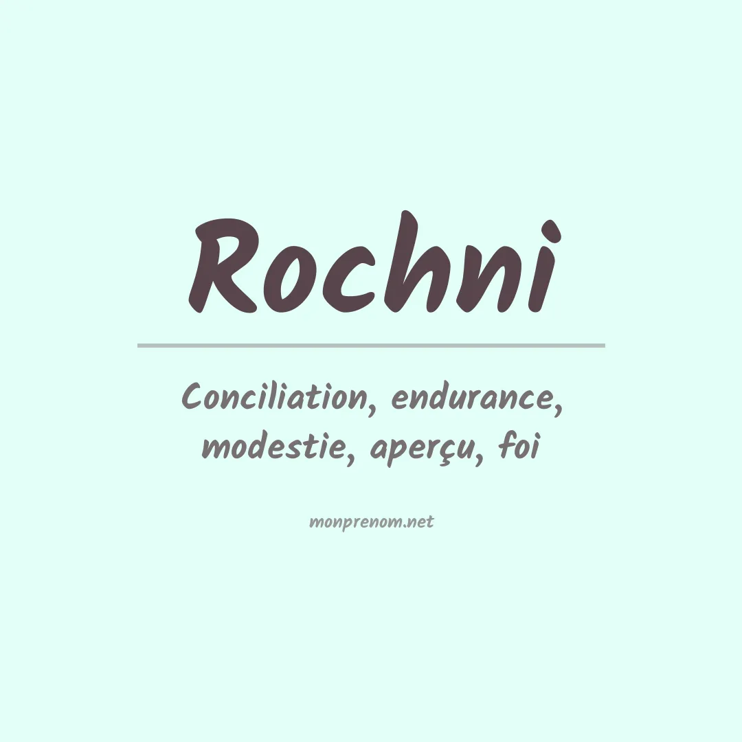 Prénom Rochni