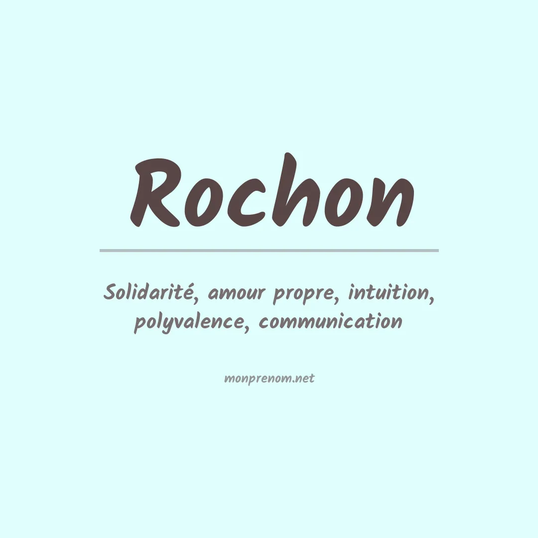 Prénom Rochon