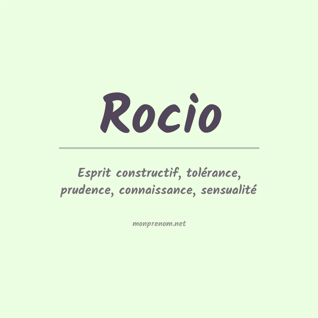 Prénom Rocio