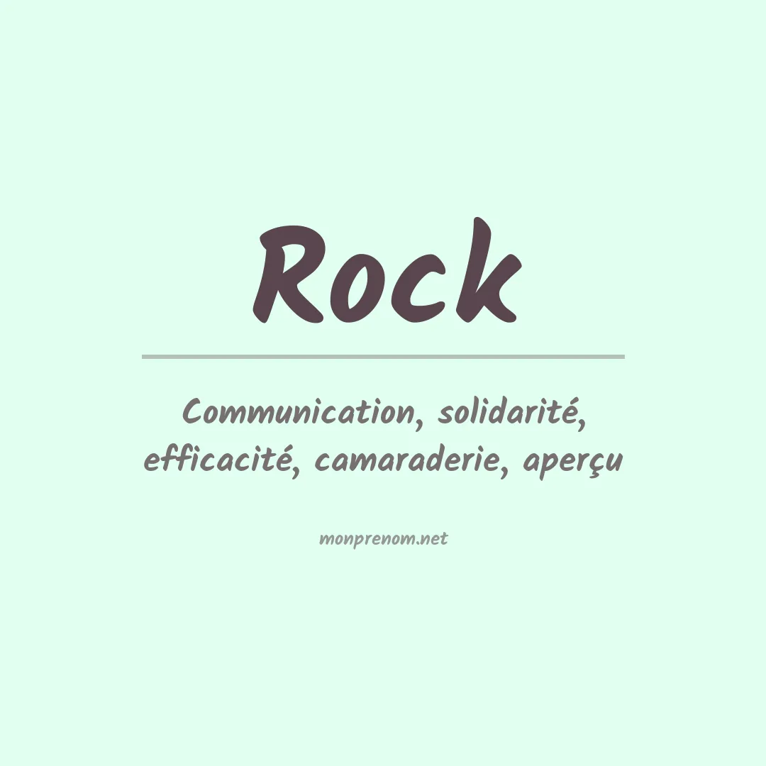 Prénom Rock