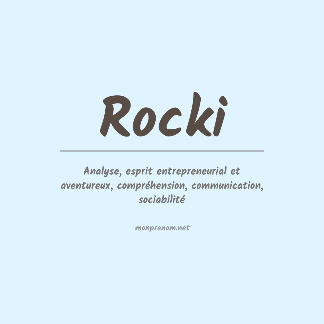 Prénom Rocki