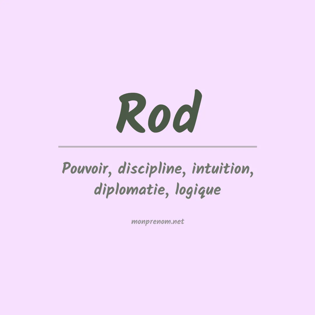 Prénom Rod